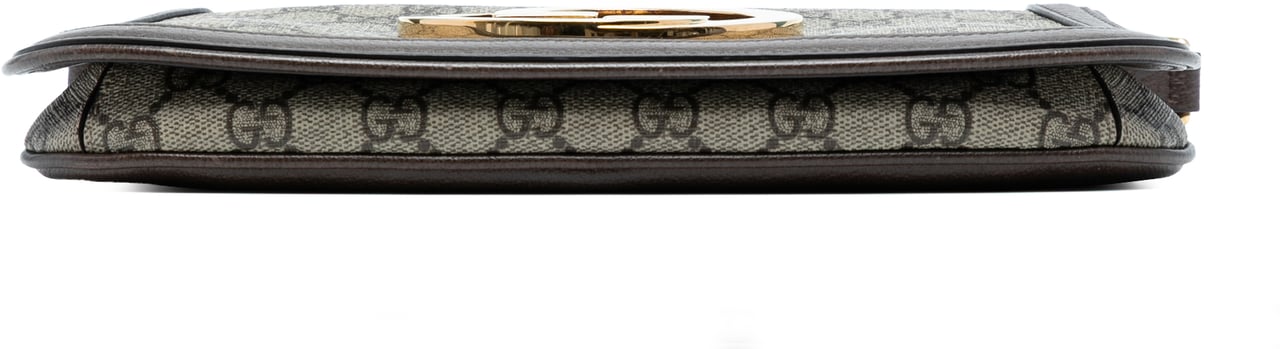 Gucci Small GG Supreme Blondie Chain Satchel Bruin