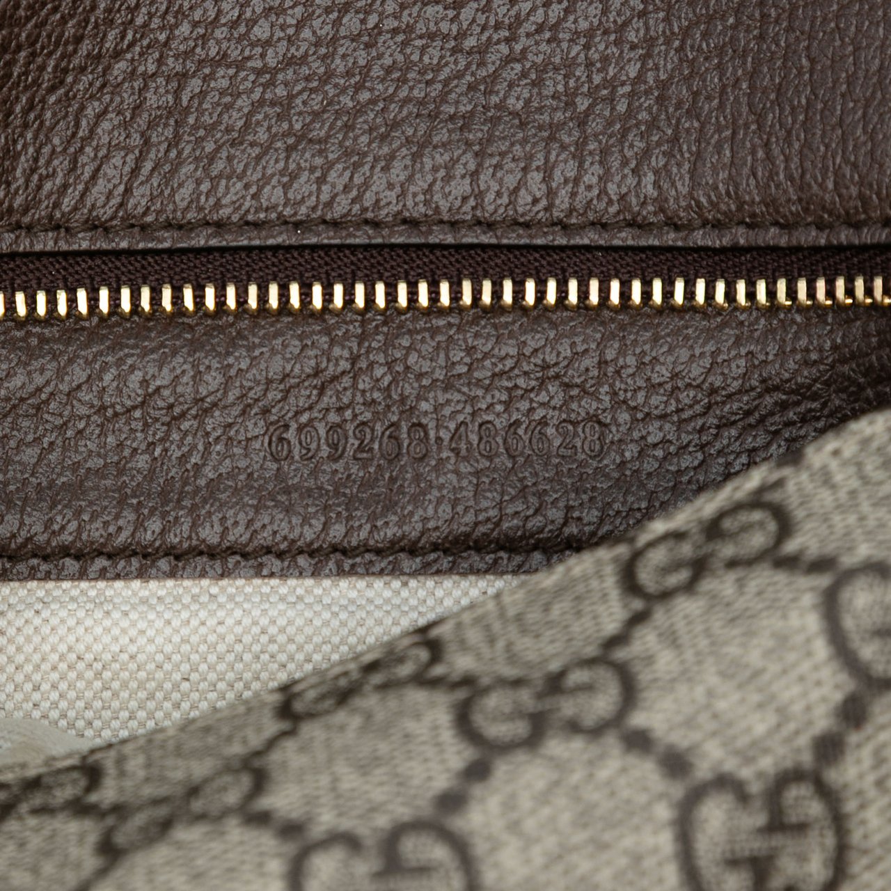 Gucci Small GG Supreme Blondie Chain Satchel Bruin