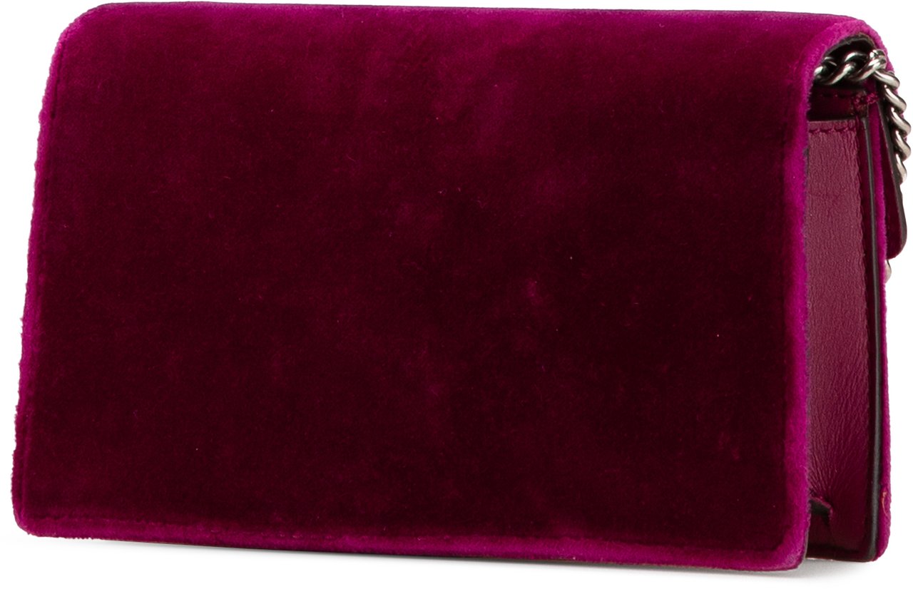 Gucci Mini Velvet Dionysus Crossbody Paars