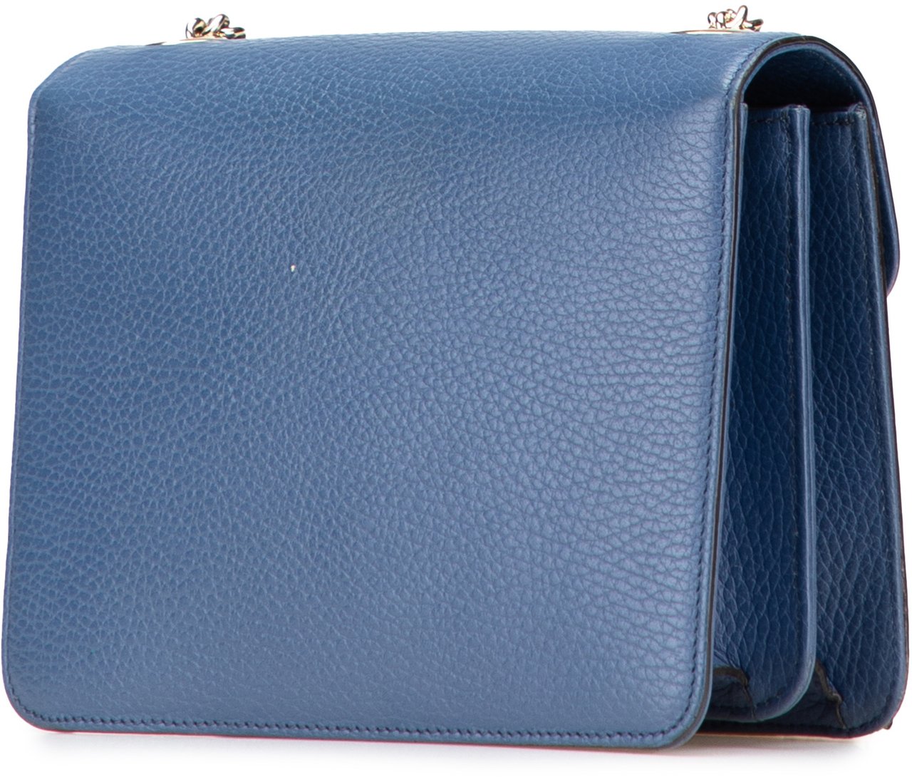 Gucci Small Dollar Calfskin Interlocking G Crossbody Blauw