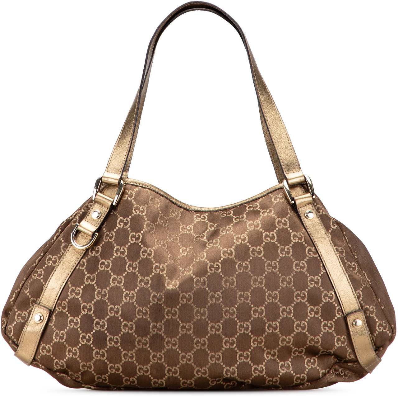 Gucci GG Canvas Abbey D Ring Tote Bruin