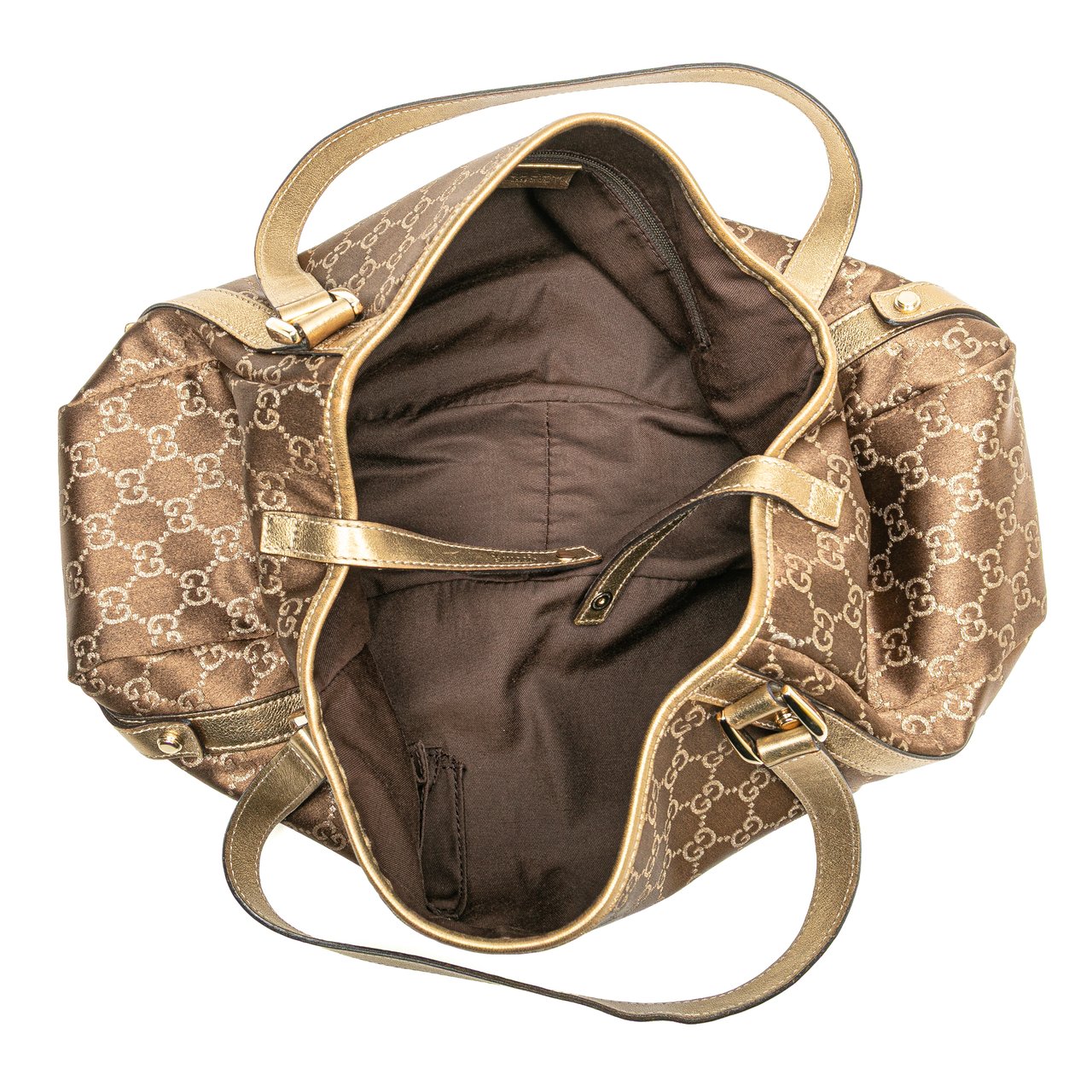 Gucci GG Canvas Abbey D Ring Tote Bruin