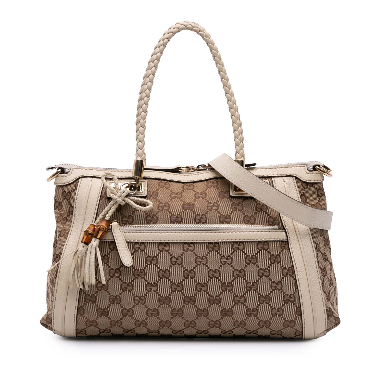 Gucci GG Canvas Bella Satchel Bruin