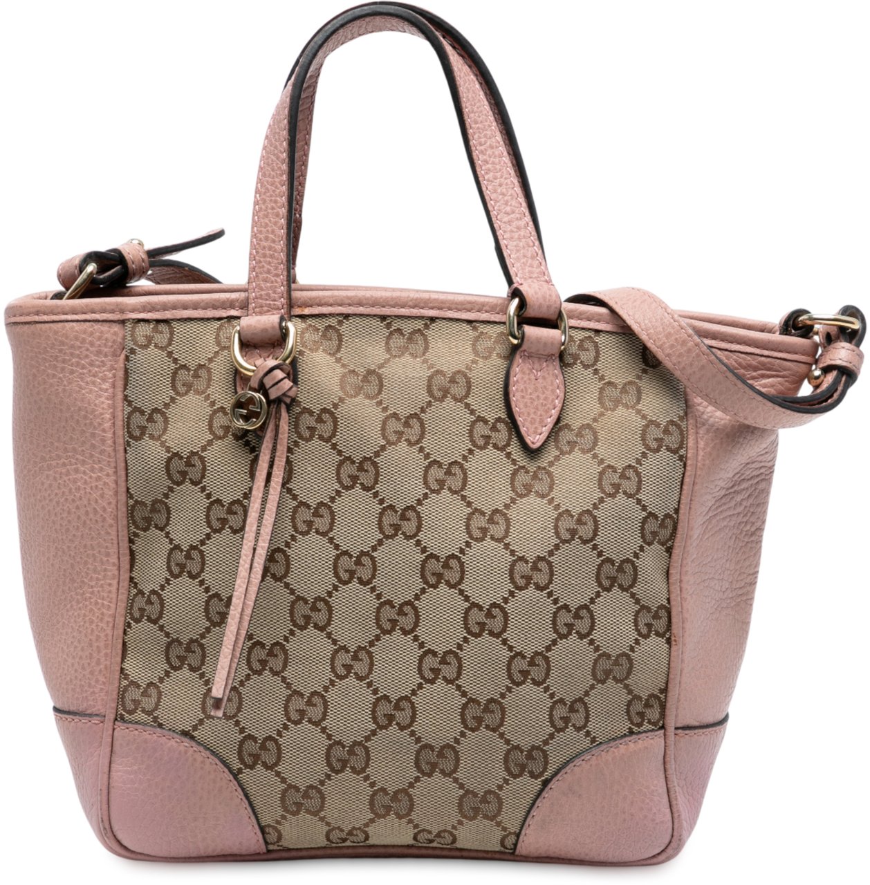 Gucci Small GG Canvas Bree Satchel Bruin