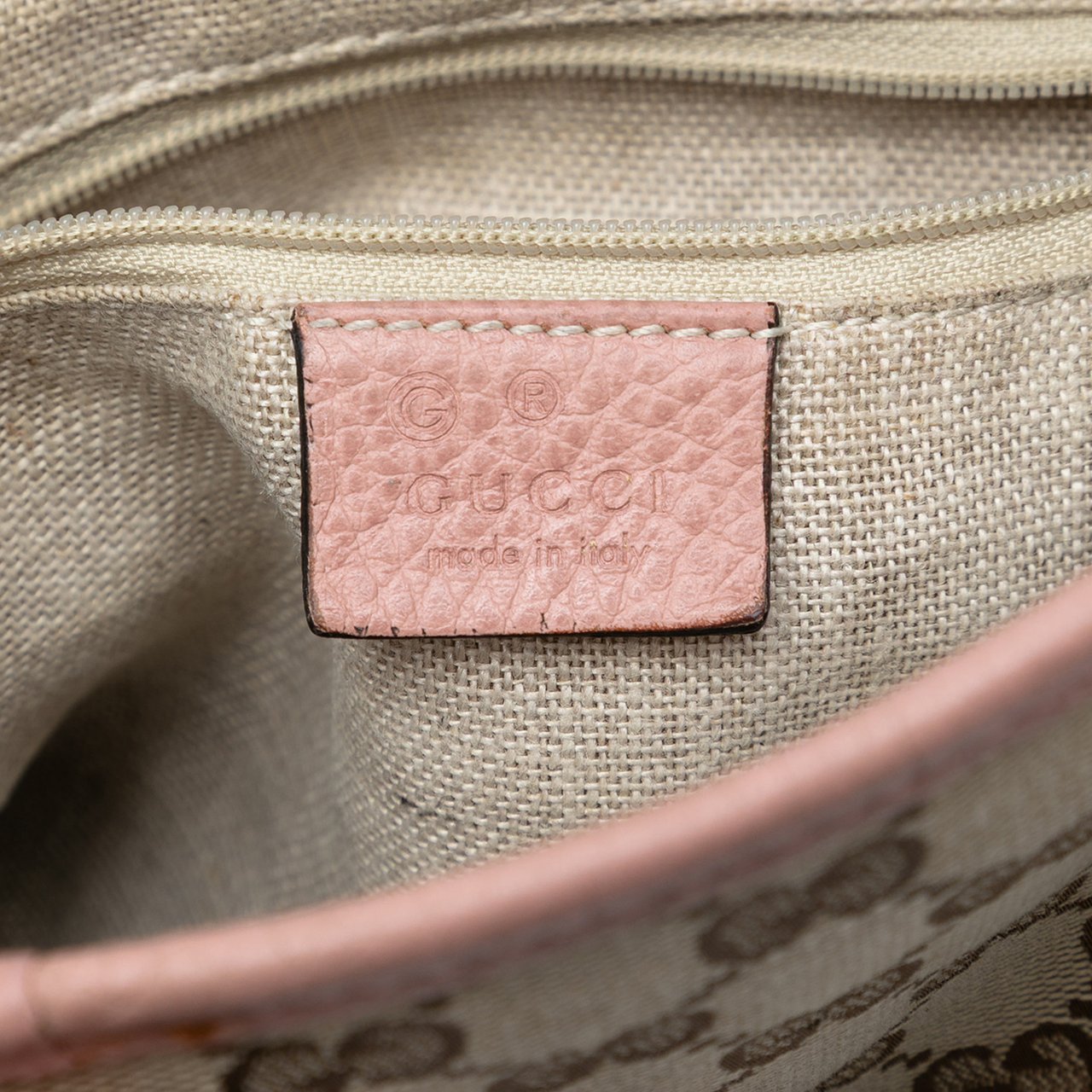 Gucci Small GG Canvas Bree Satchel Bruin