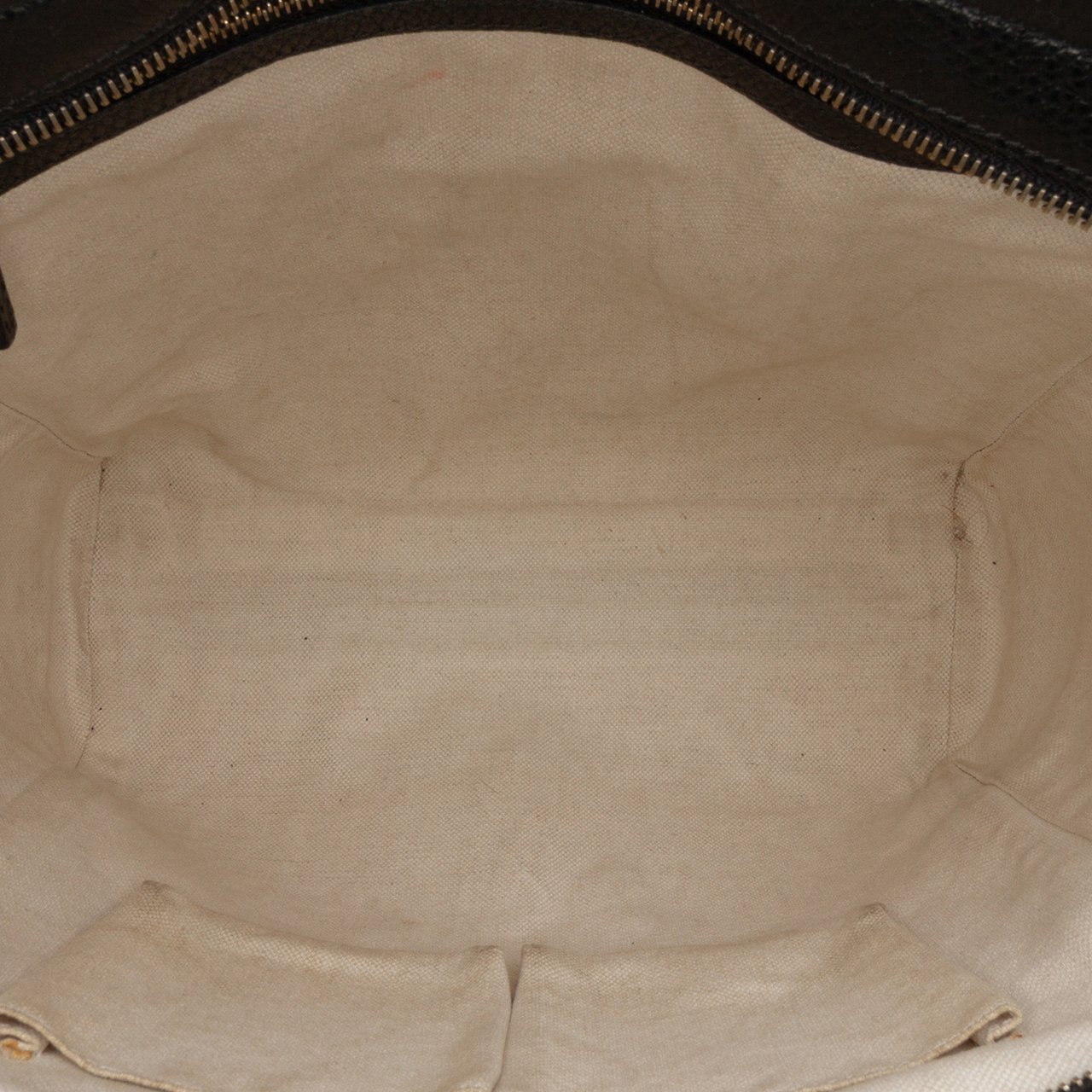 Gucci Leather Swing Convertible Tote Zwart