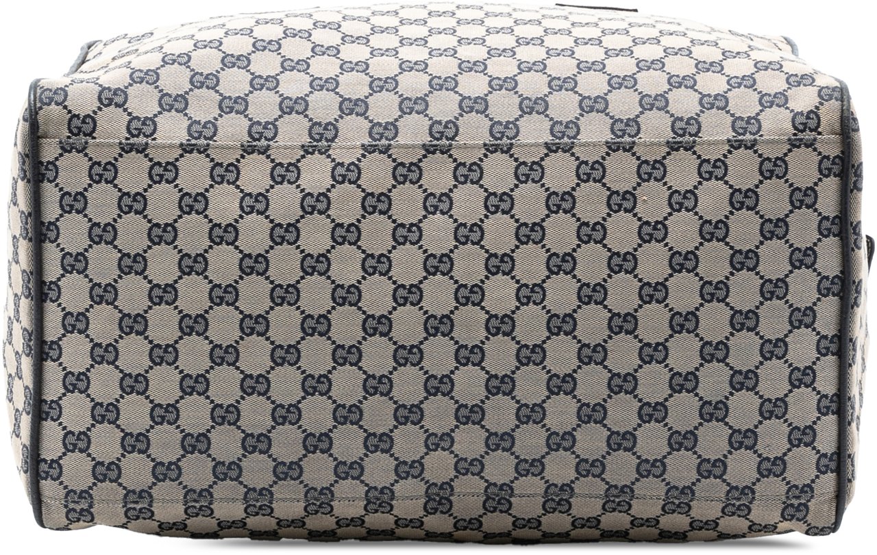 Gucci GG Canvas Web Travel Bag Bruin