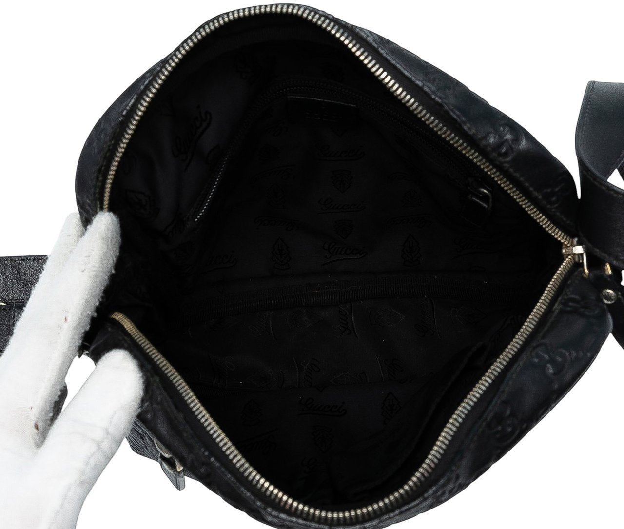 Gucci Guccissima Crossbody Zwart