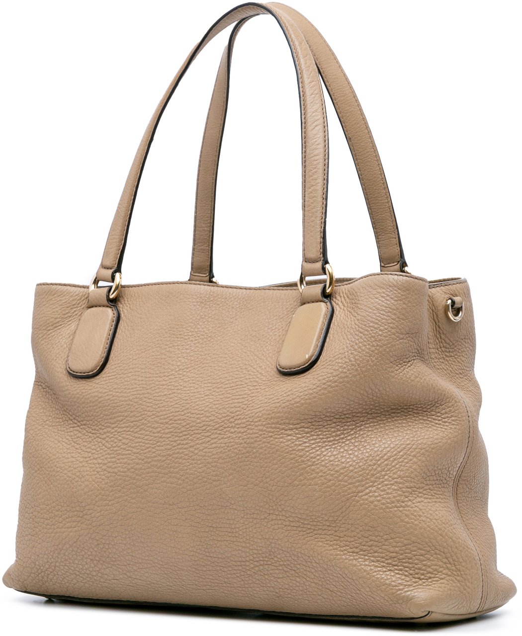 Gucci Medium Leather Soho Working Tote Bruin