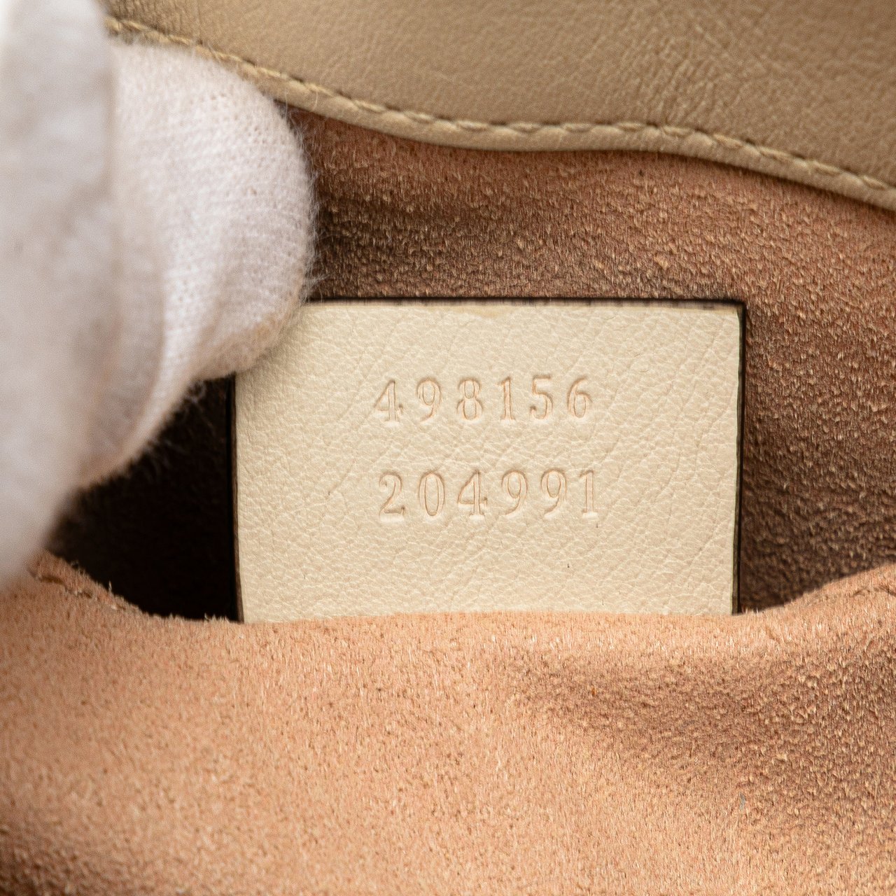 Gucci Small GG Supreme Apple Heart Padlock Tote Bruin