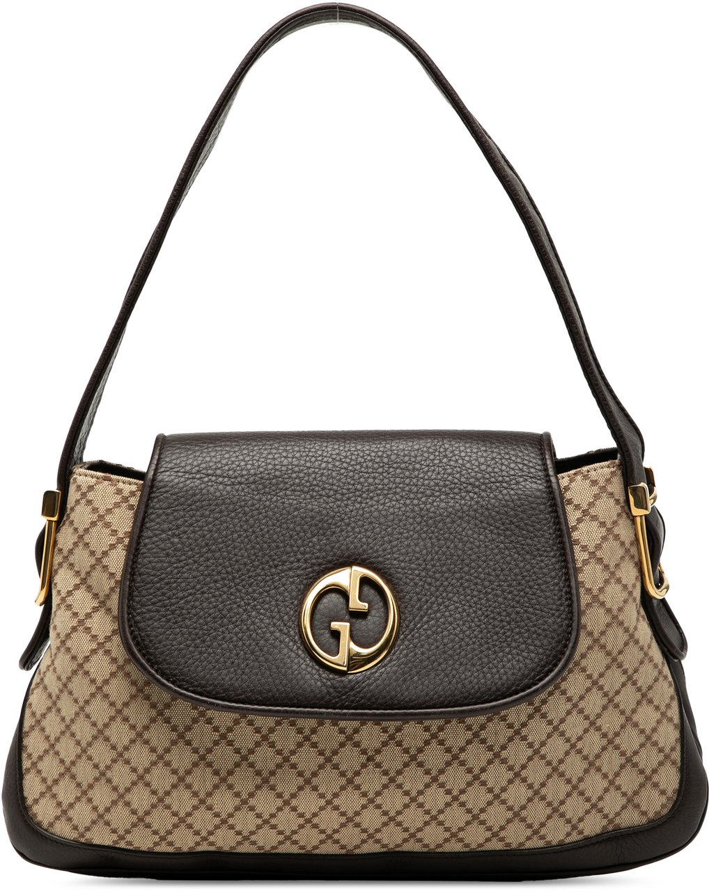 Gucci Diamante Canvas 1973 Shoulder Bag Bruin