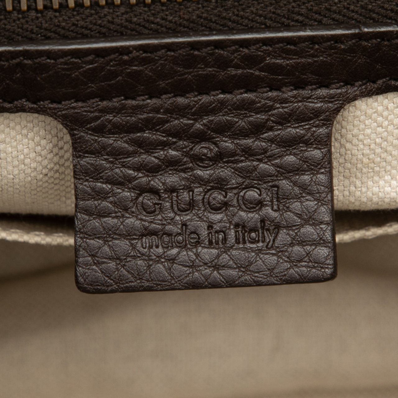 Gucci Diamante Canvas 1973 Shoulder Bag Bruin