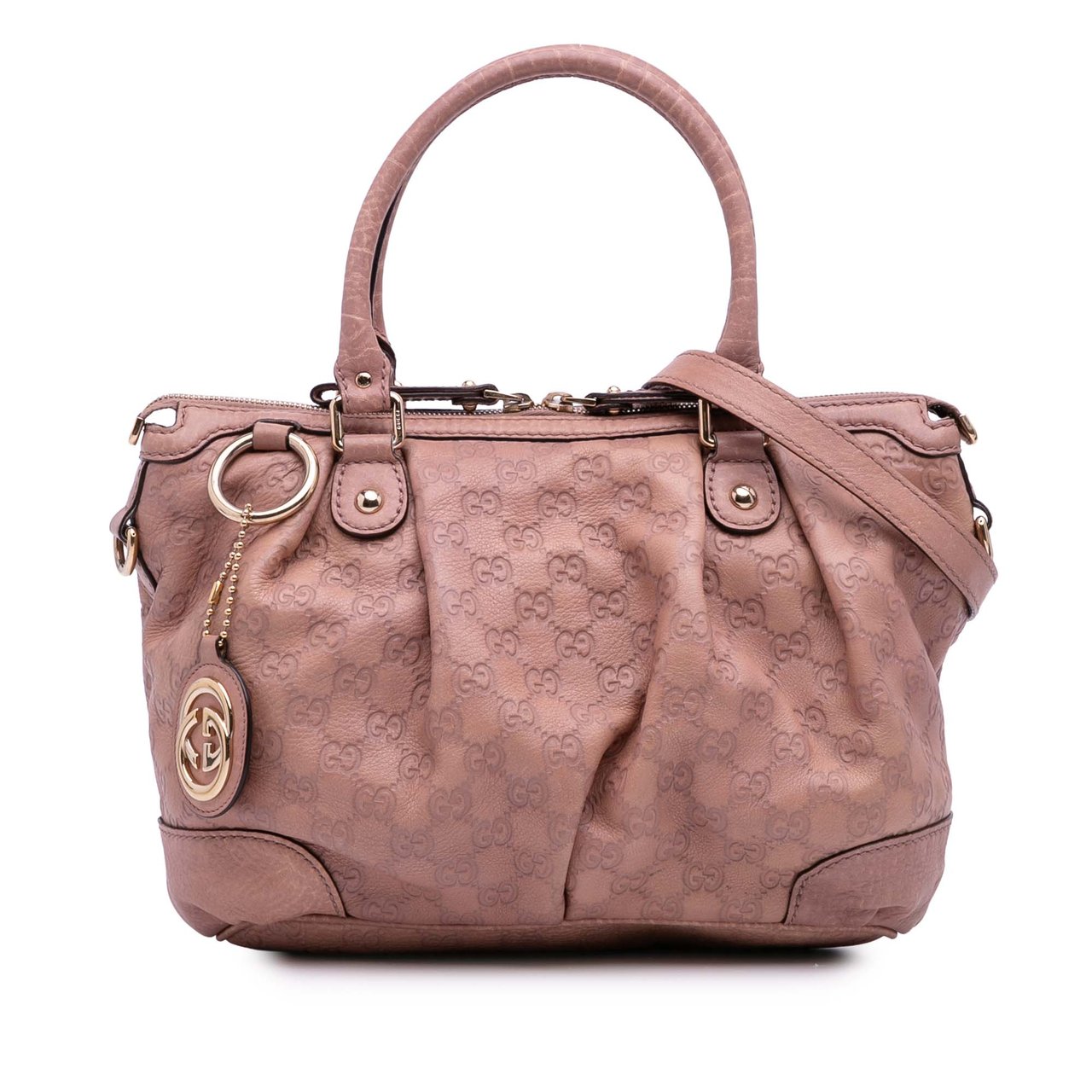 Gucci Guccissima Sukey Satchel Roze