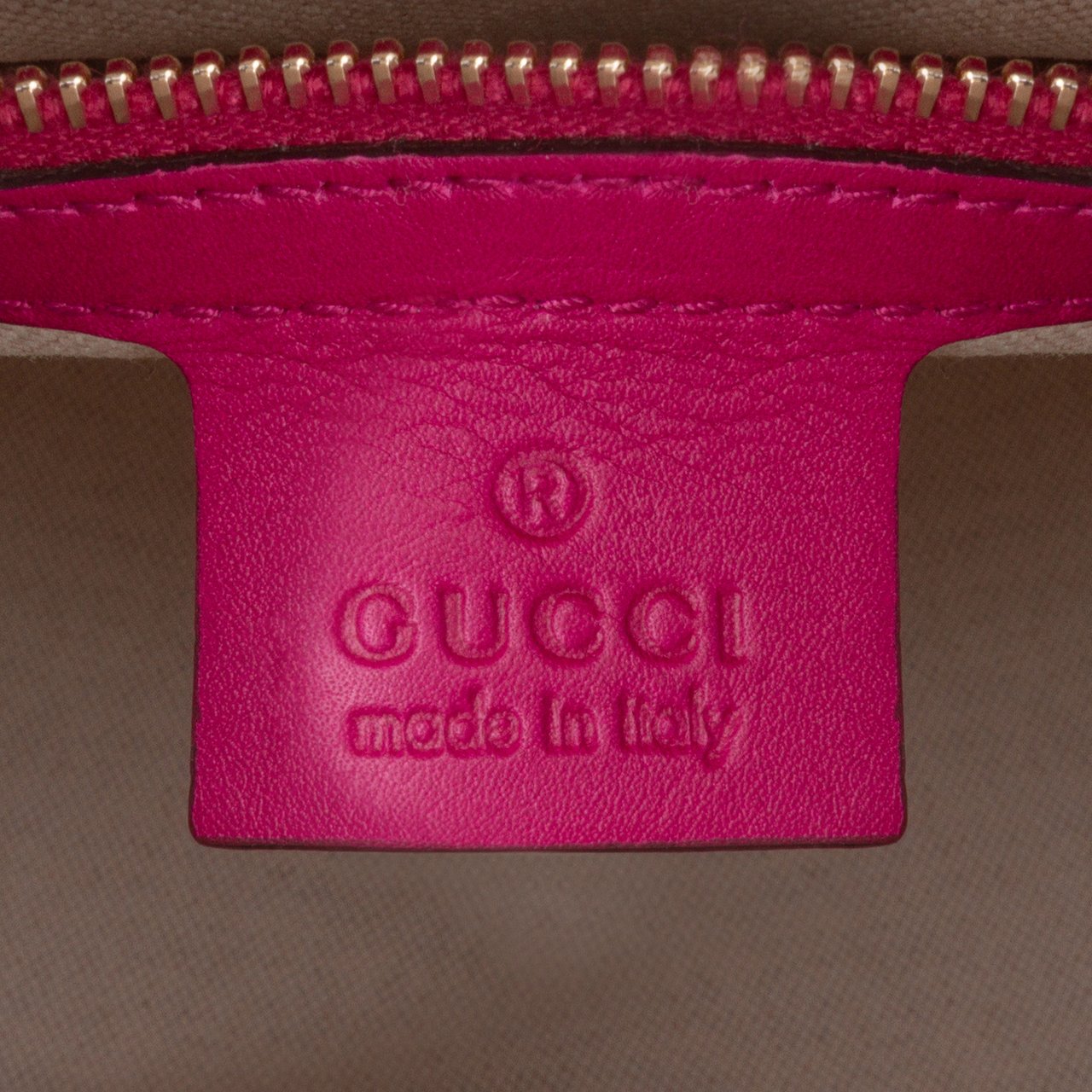 Gucci Medium Microguccissima Patent Nice Dome Satchel Roze