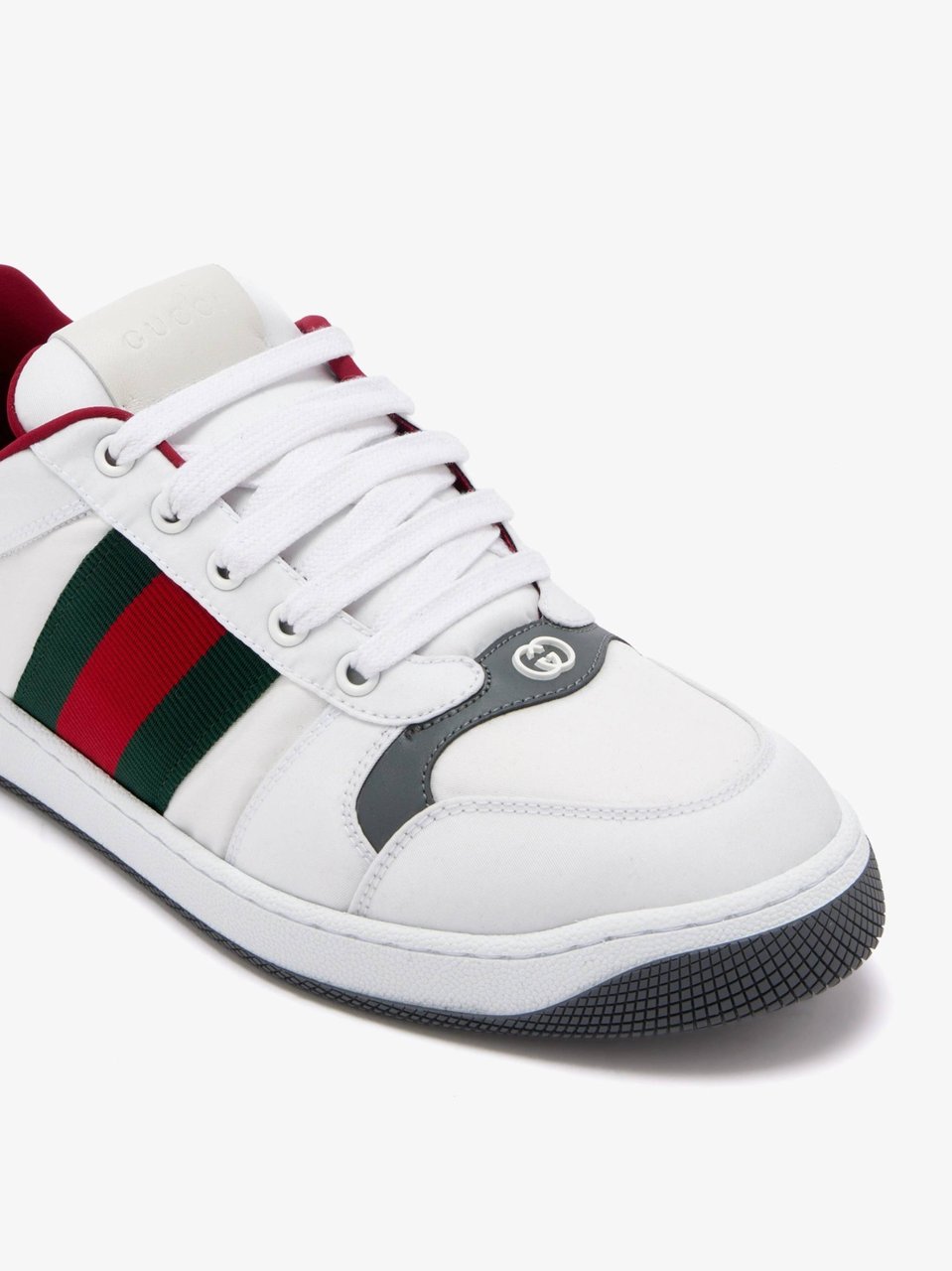 Gucci Low-Top Sneaker With Striped Detailing And Textured Sole Wit