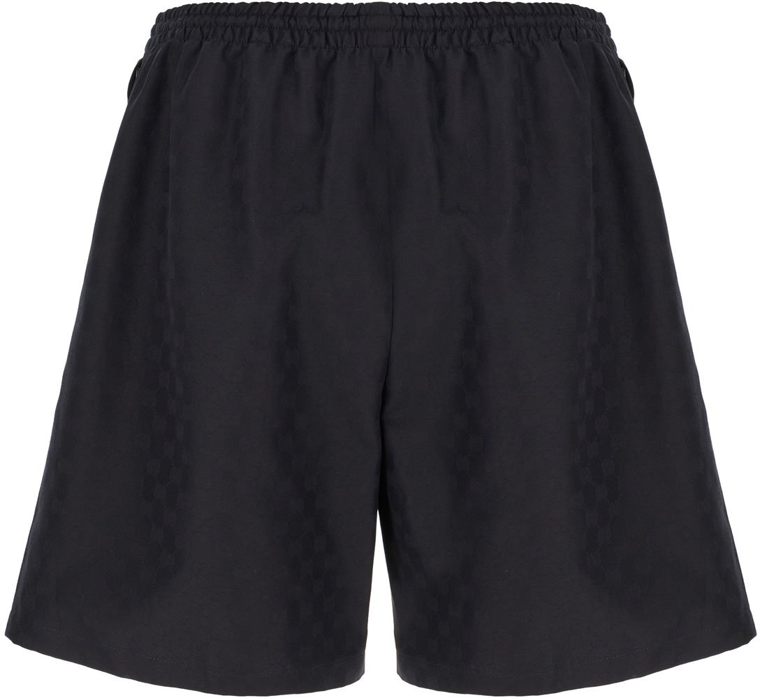 Gucci Black cotton bermuda shorts Zwart