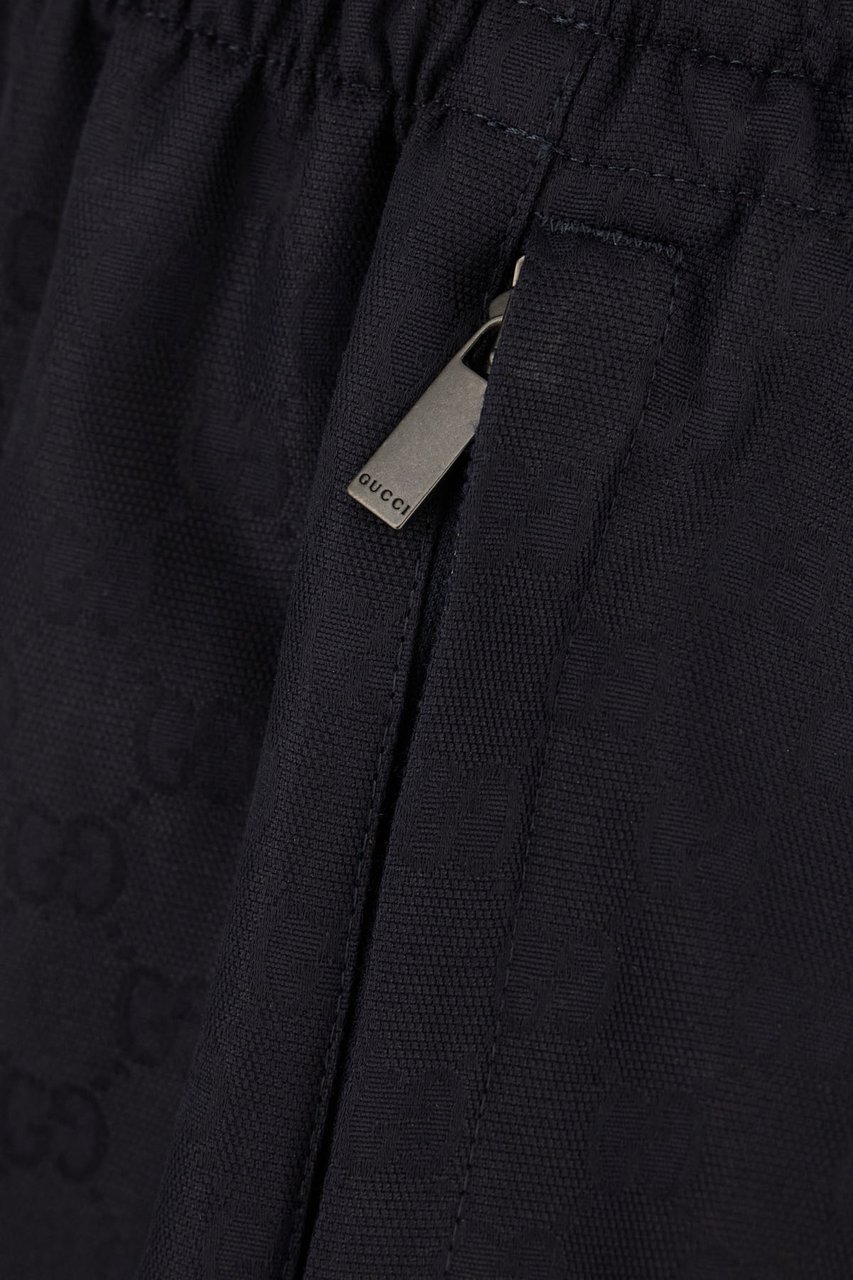 Gucci Black cotton bermuda shorts Zwart