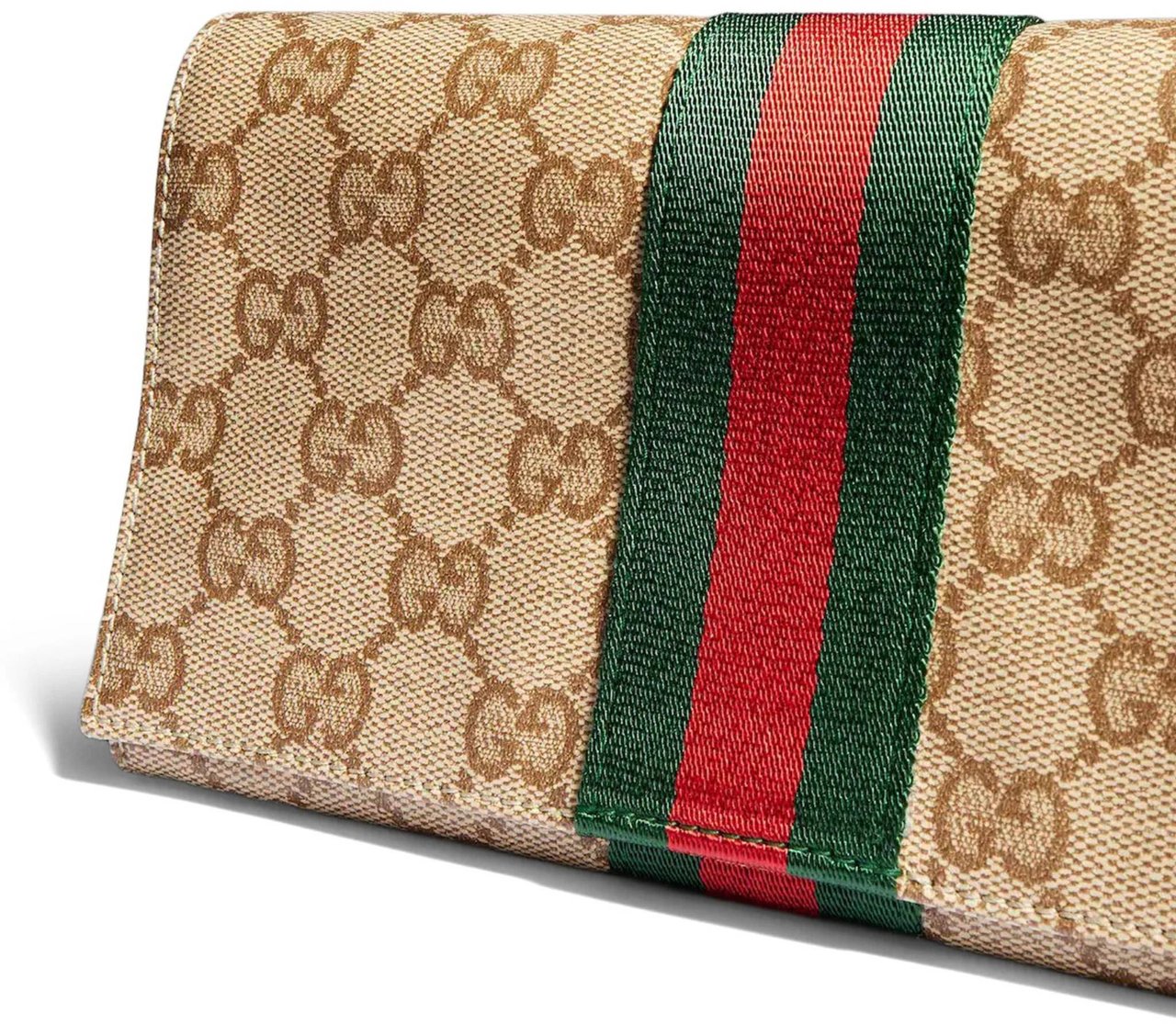 Gucci Beige Pouch GG Canvas Bag Neutraal