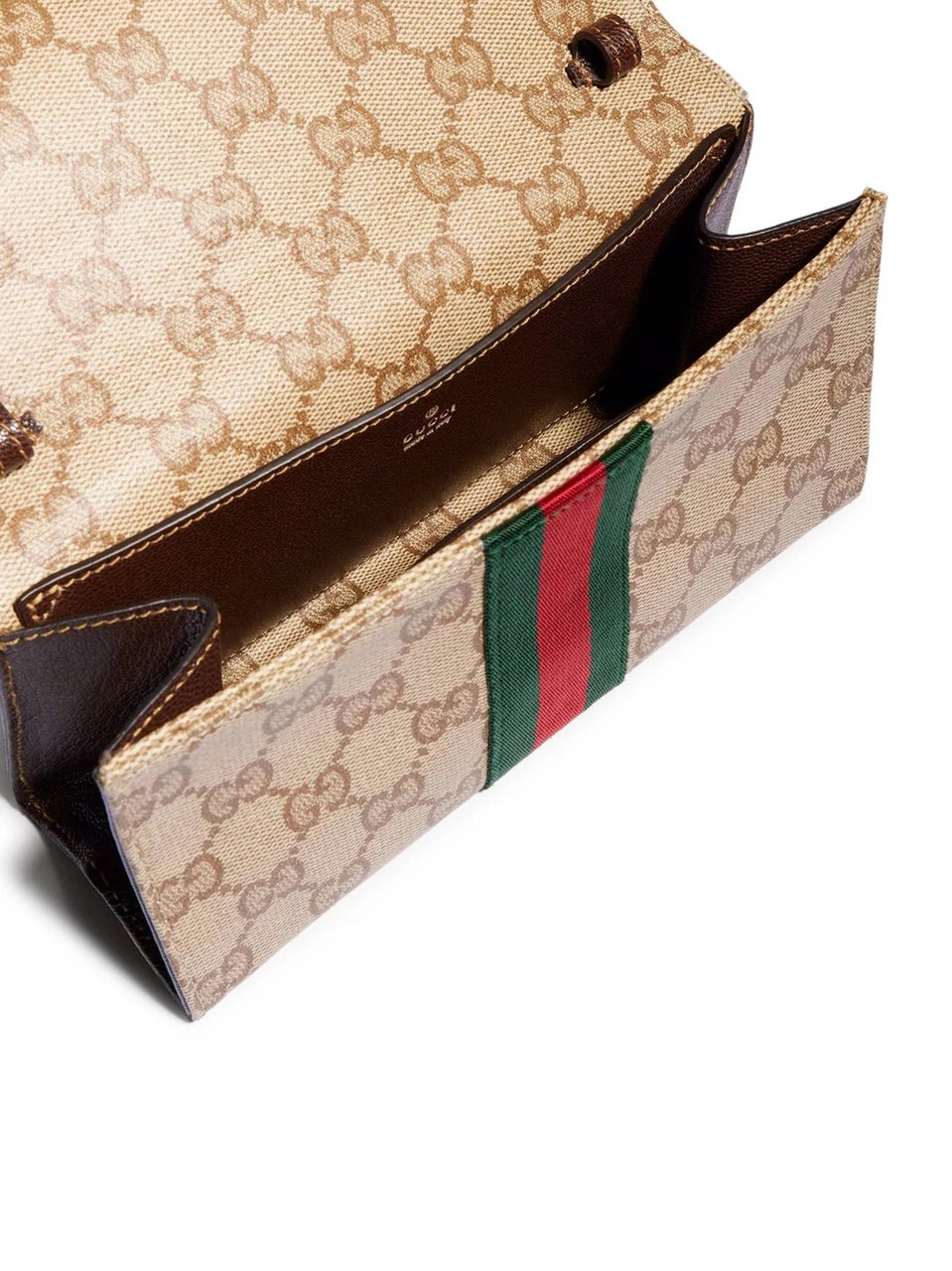 Gucci Beige Pouch GG Canvas Bag Neutraal