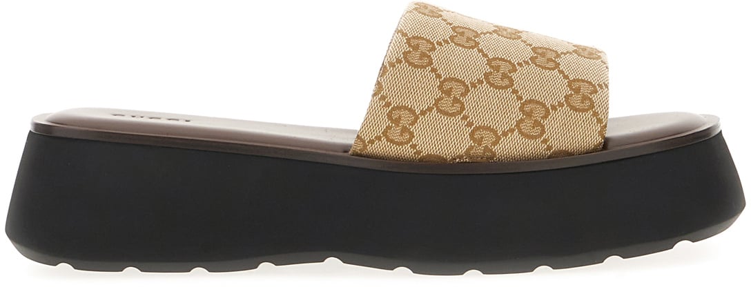 Gucci GG canvas slippers Divers