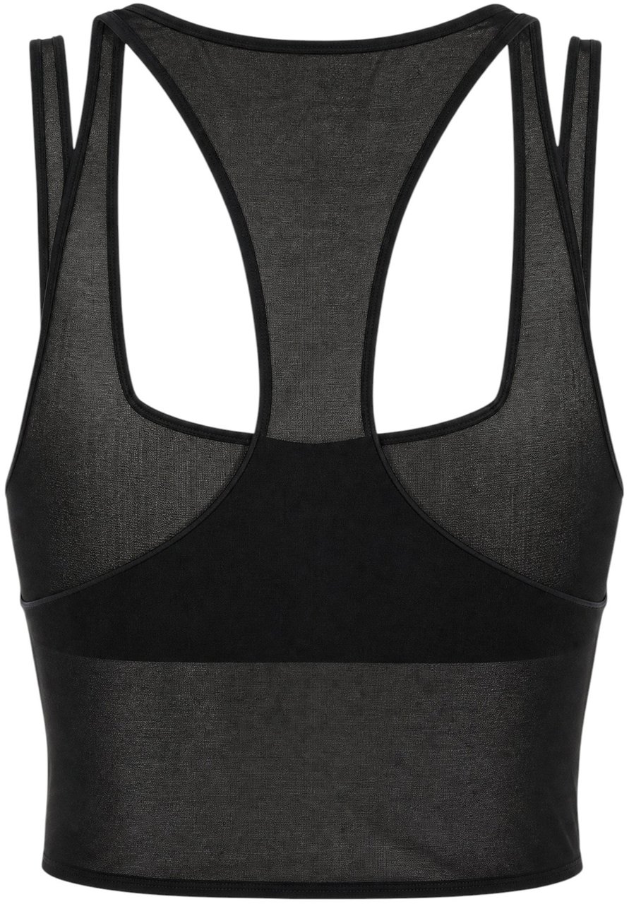 Gucci Black viscose blend top Zwart
