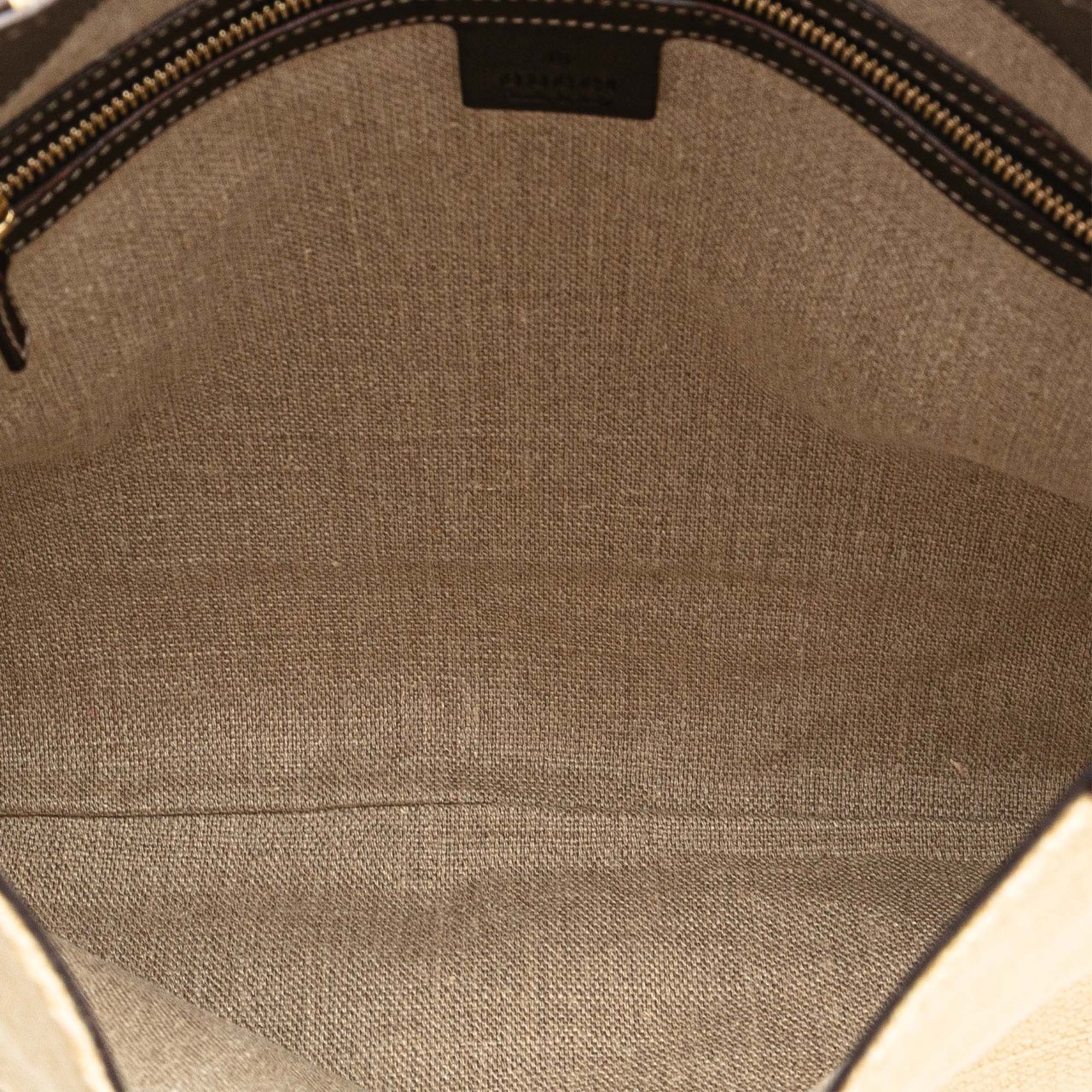 Gucci Raffia Hasler Hobo Bruin