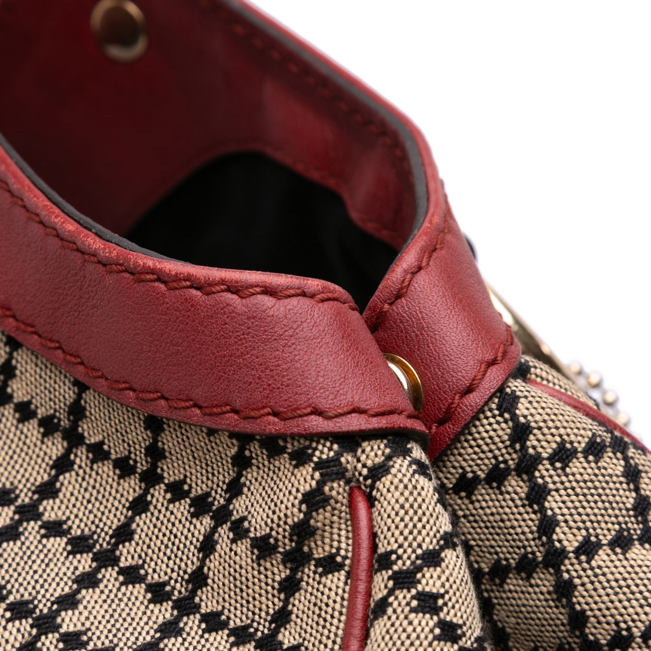 Gucci Large Diamante Canvas Sukey Tote Bruin