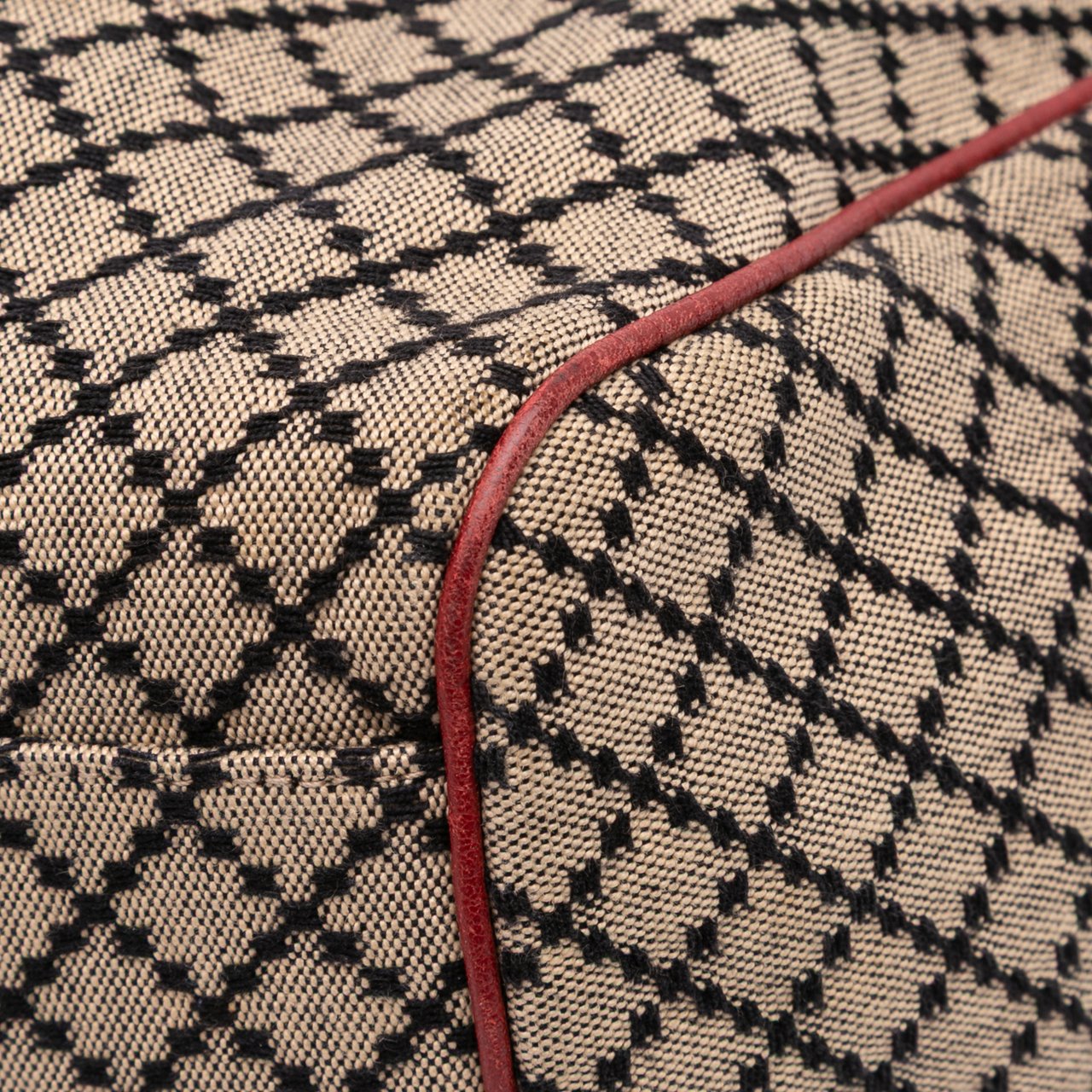 Gucci Large Diamante Canvas Sukey Tote Bruin
