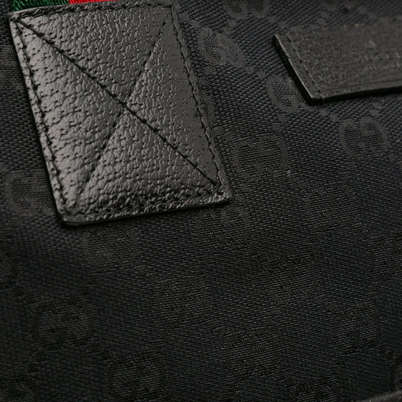 Gucci GG Canvas Web Tote Zwart