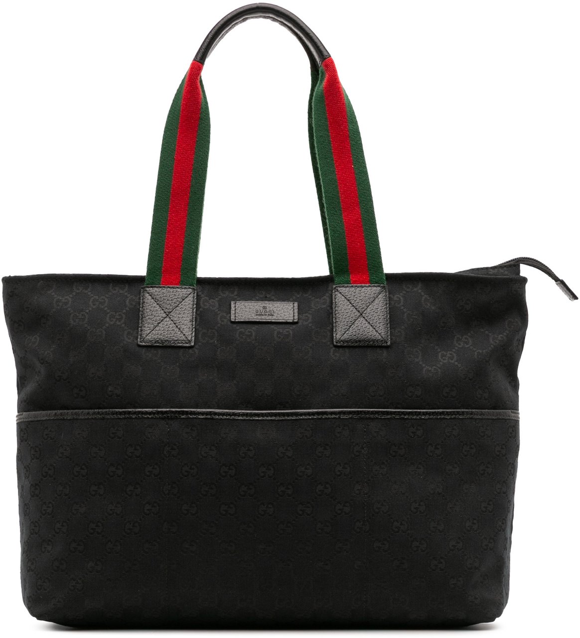 Gucci GG Canvas Web Tote Zwart