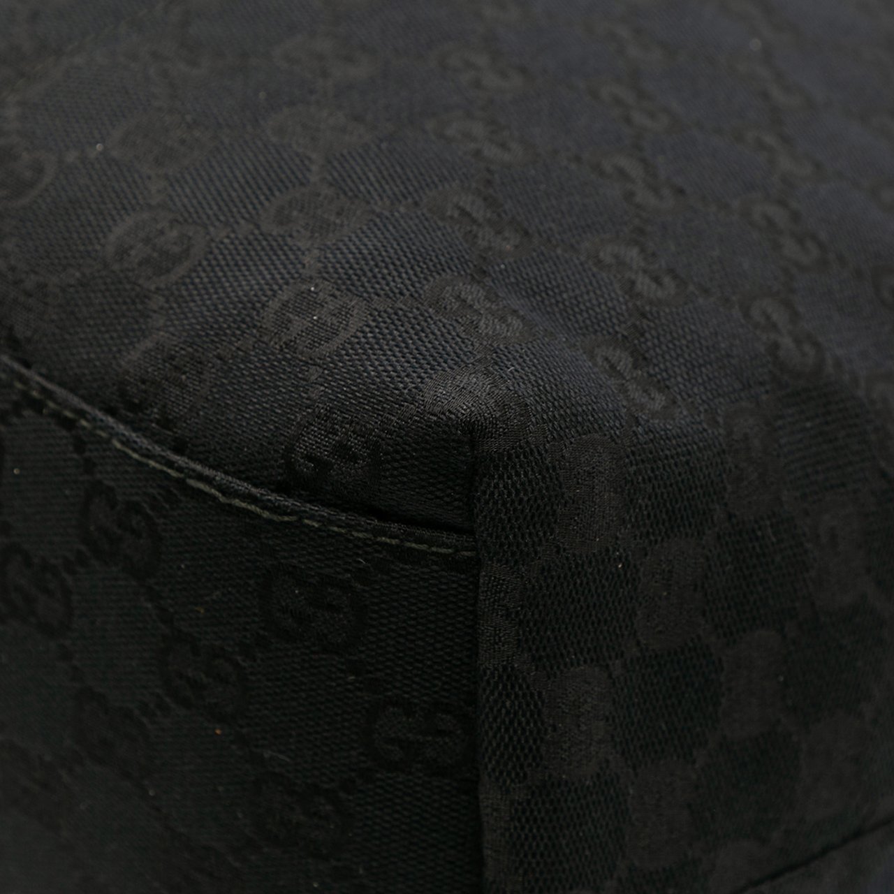 Gucci GG Canvas Web Tote Zwart