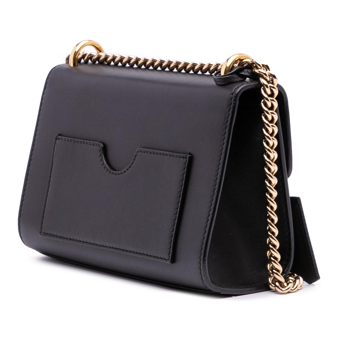 Gucci Small Leather Padlock Crossbody Zwart