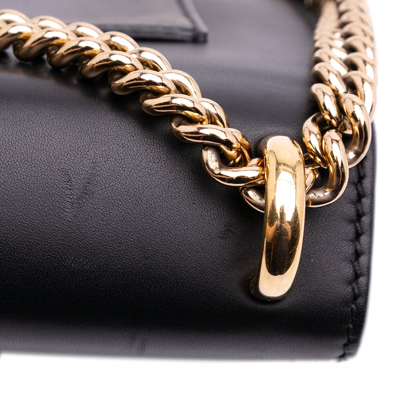 Gucci Small Leather Padlock Crossbody Zwart