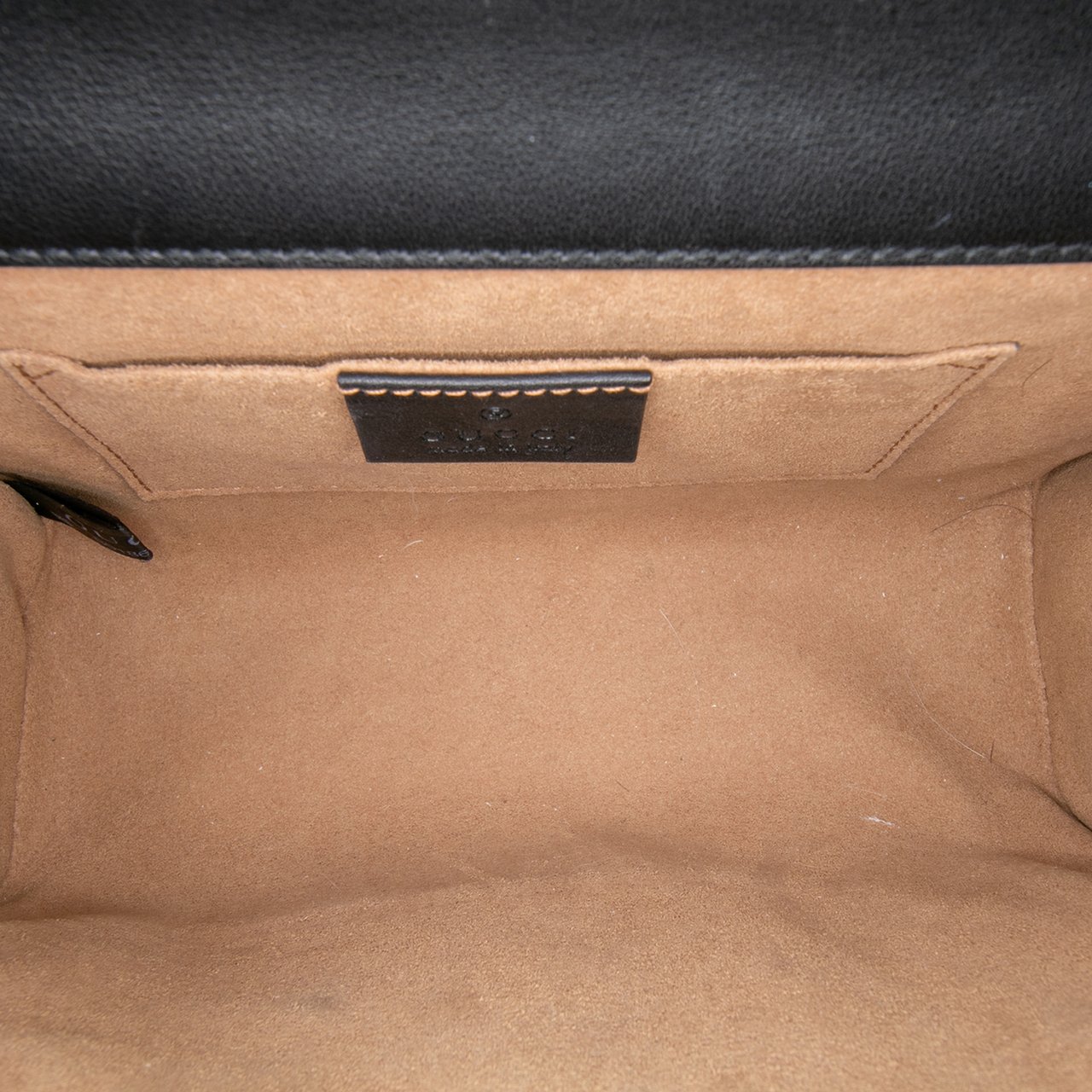Gucci Small Leather Padlock Crossbody Zwart