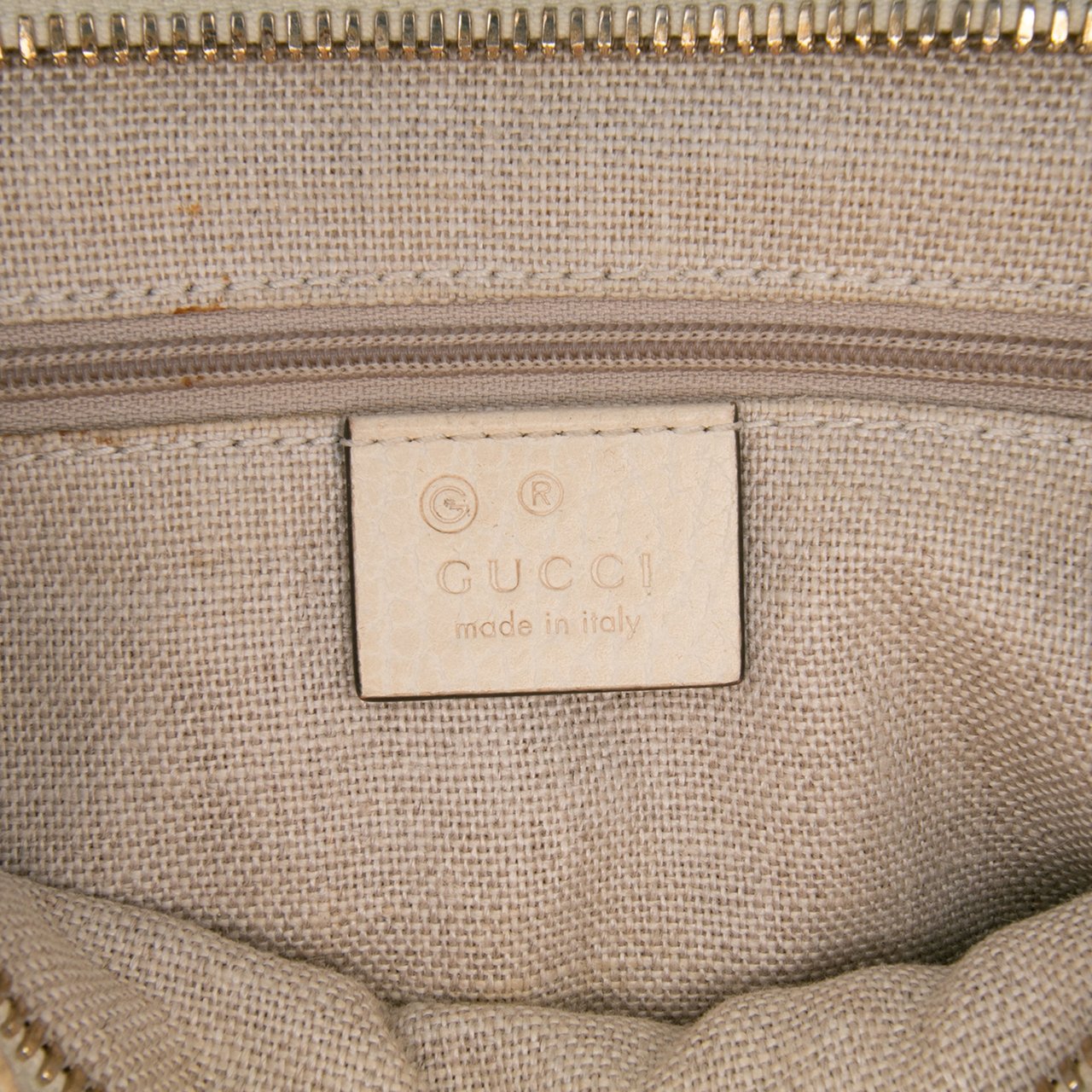 Gucci Small GG Canvas Bree Satchel Bruin
