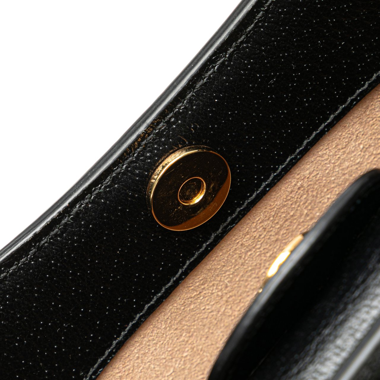 Gucci Small Calfskin Bamboo Diana Satchel Zwart