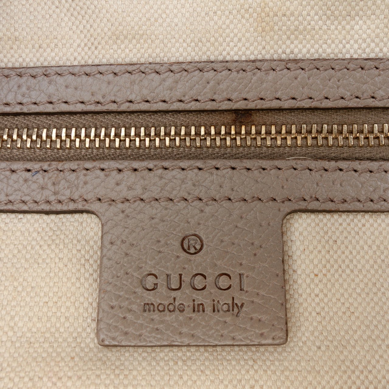 Gucci Medium GG Canvas Bree Satchel Bruin