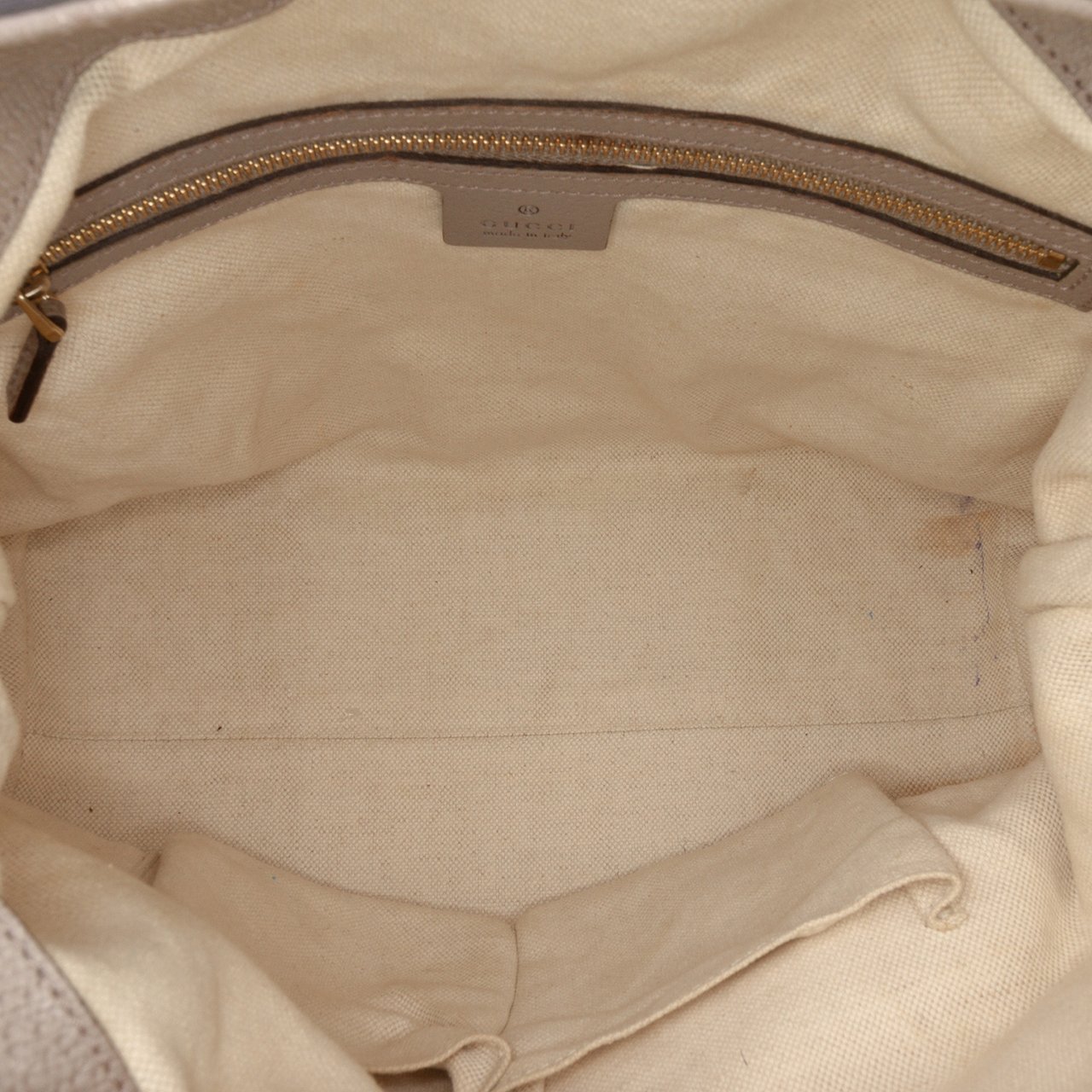 Gucci Medium GG Canvas Bree Satchel Bruin