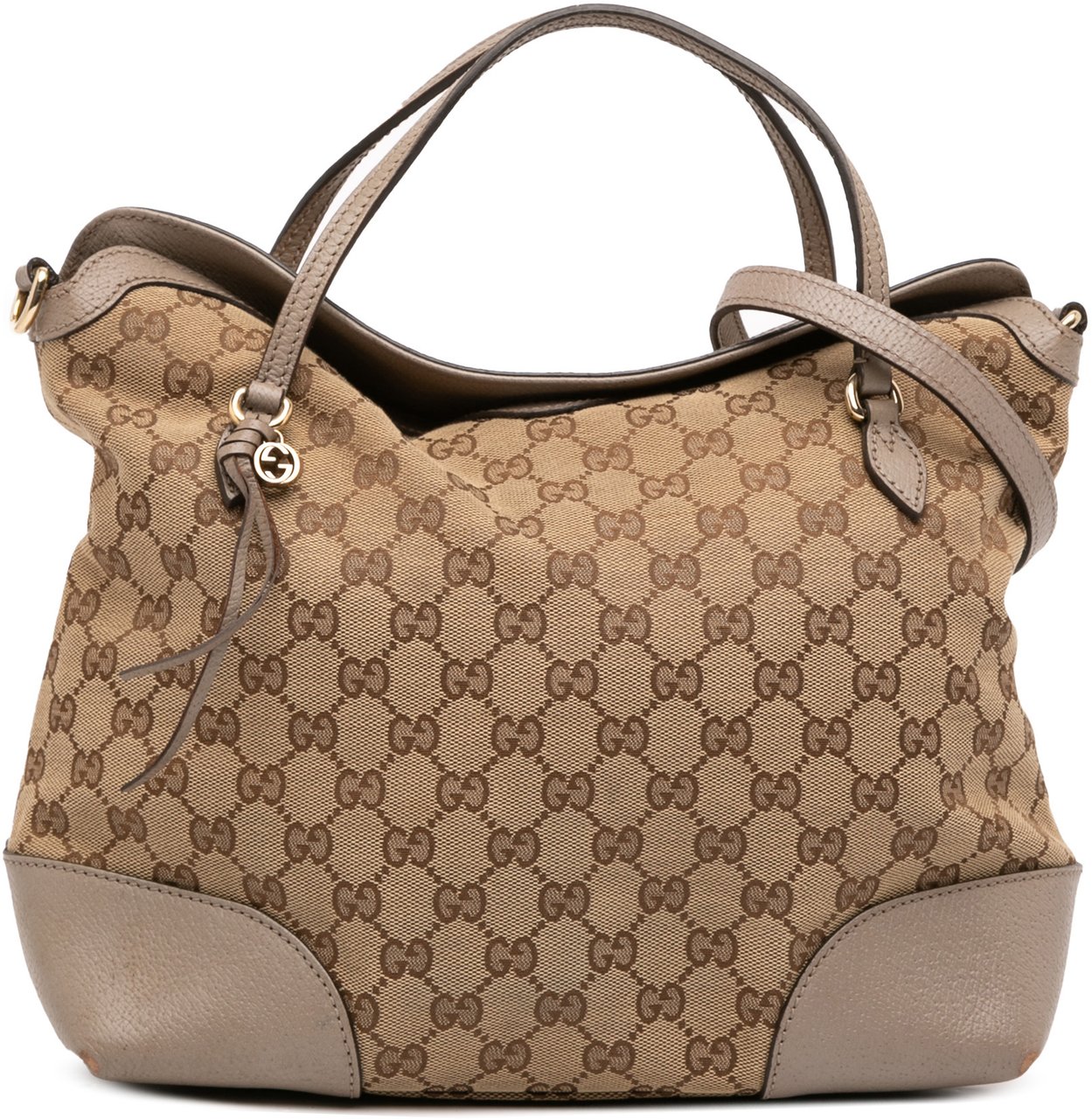 Gucci Medium GG Canvas Bree Satchel Bruin