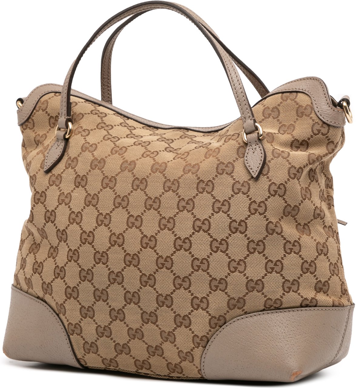 Gucci Medium GG Canvas Bree Satchel Bruin
