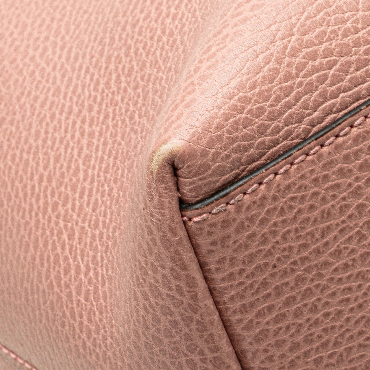 Gucci Dollar Calfskin GG Charm Satchel Roze