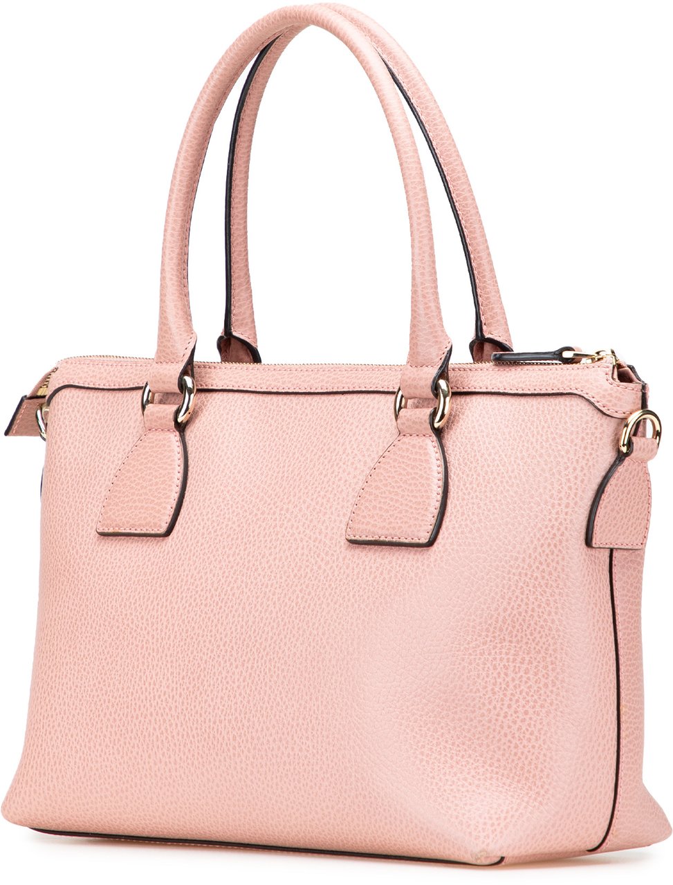 Gucci Dollar Calfskin GG Charm Satchel Roze