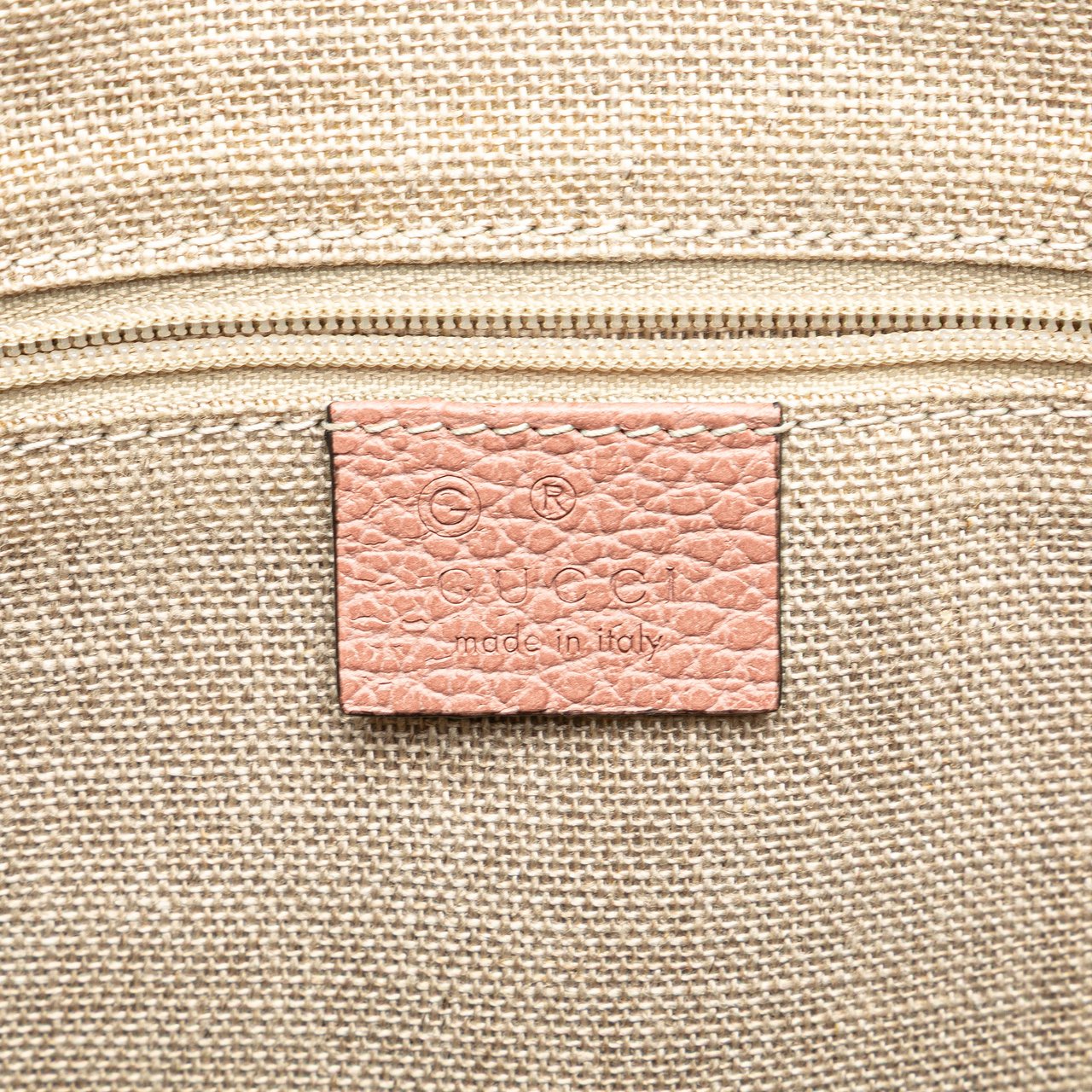 Gucci Dollar Calfskin GG Charm Satchel Roze