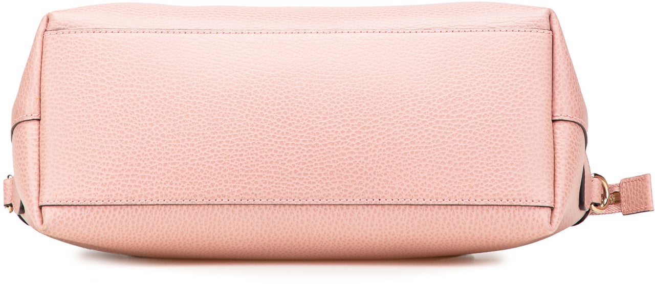 Gucci Dollar Calfskin GG Charm Satchel Roze