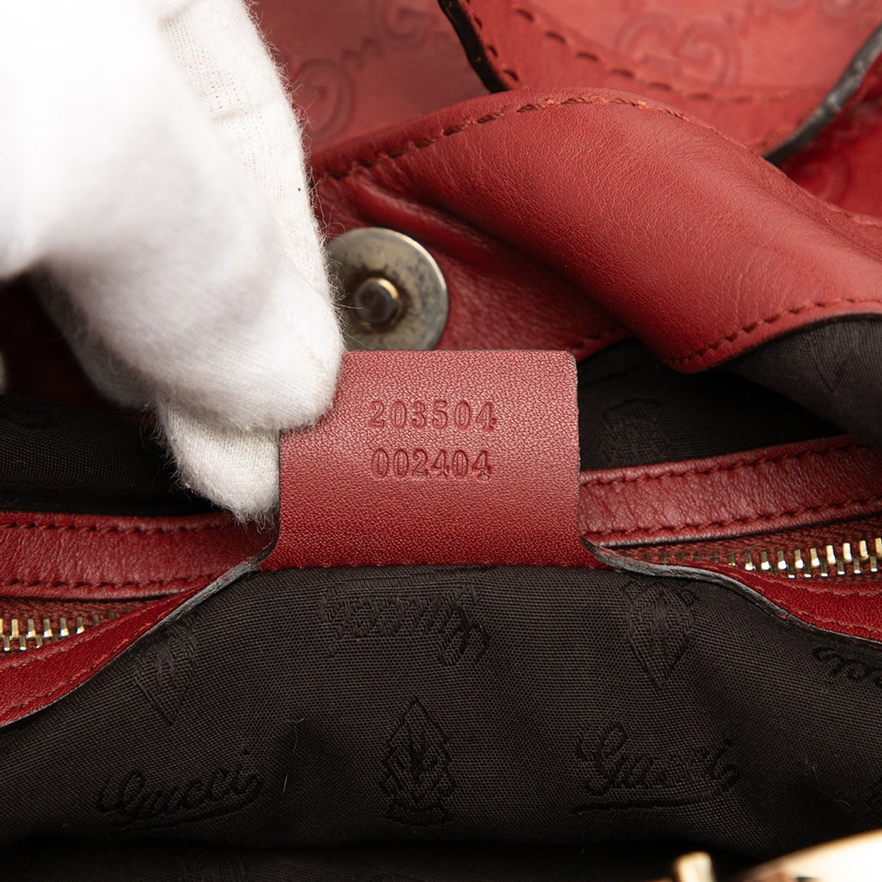 Gucci Large Guccissima Charlotte Tote Rood