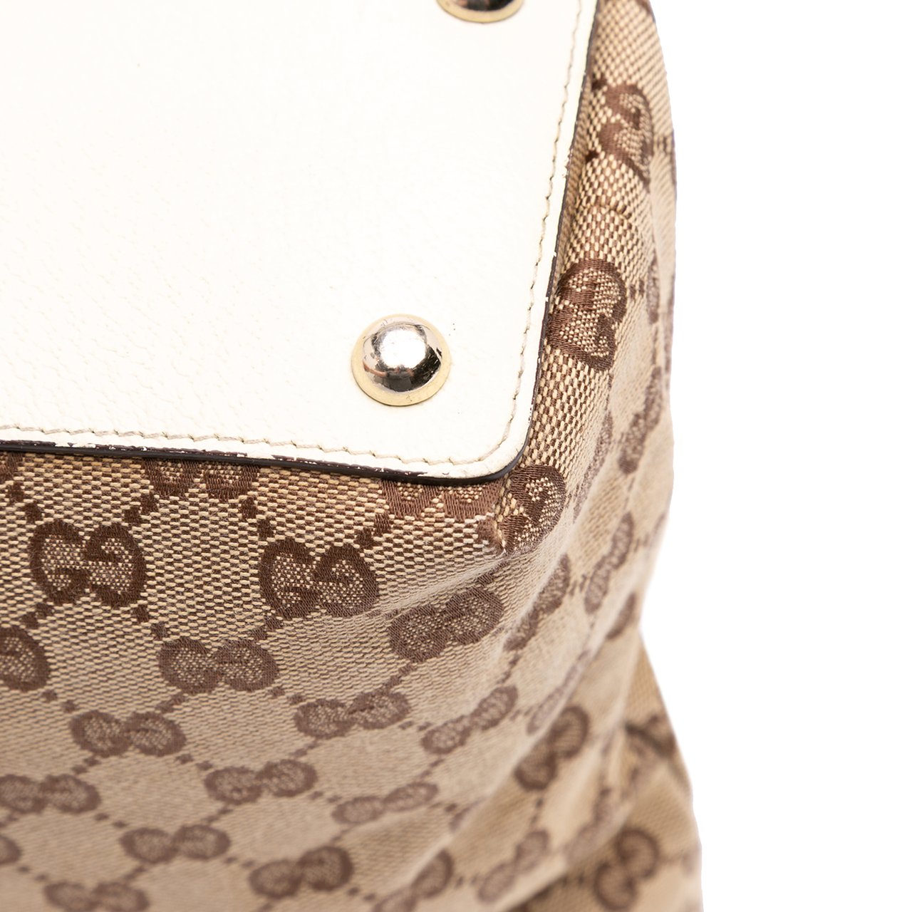 Gucci Medium GG Canvas Eclipse Tote Bruin