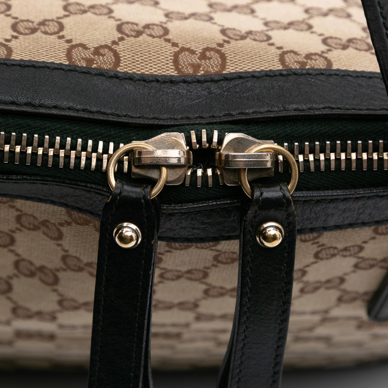 Gucci Large GG Canvas Charm Dome Satchel Bruin