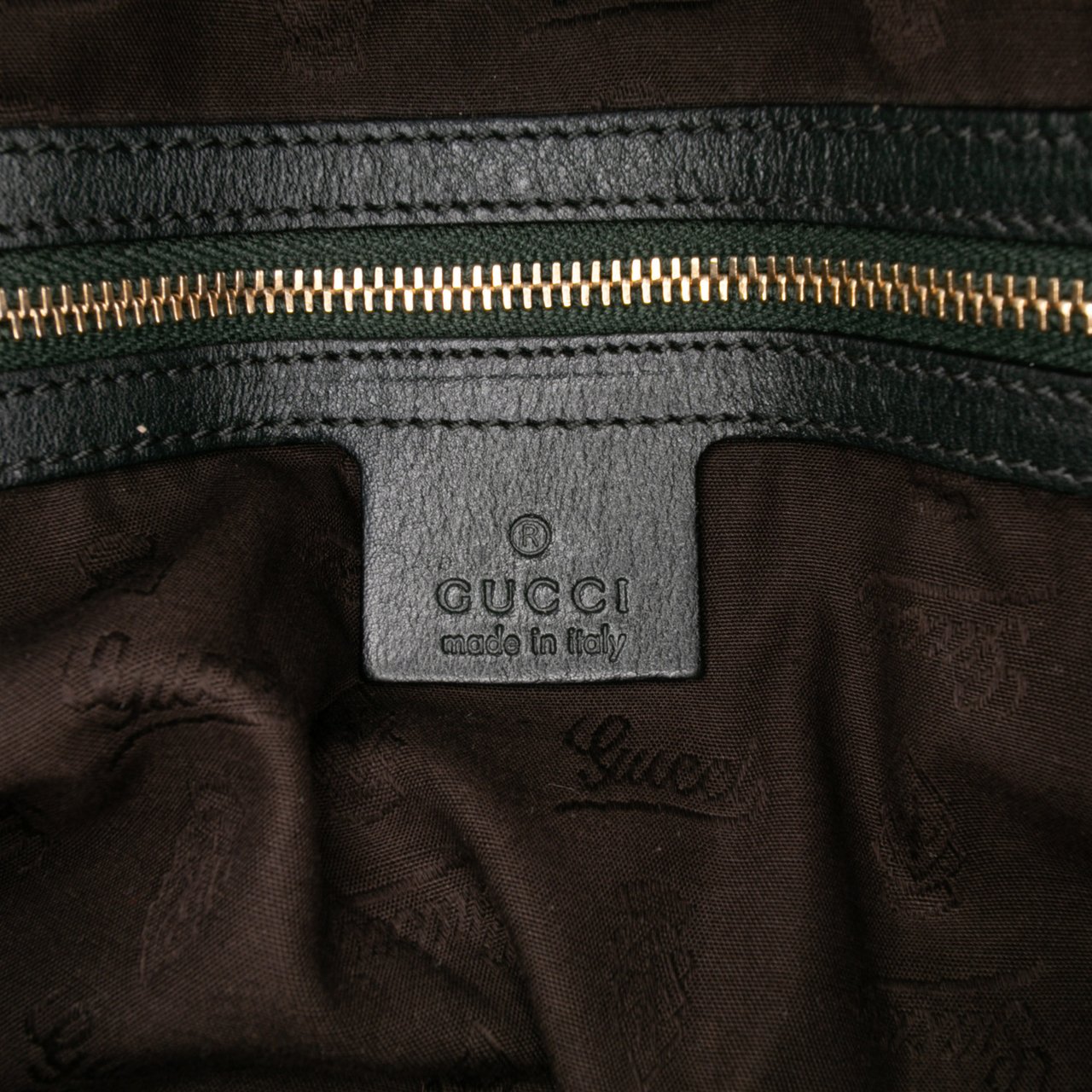 Gucci Large GG Canvas Charm Dome Satchel Bruin