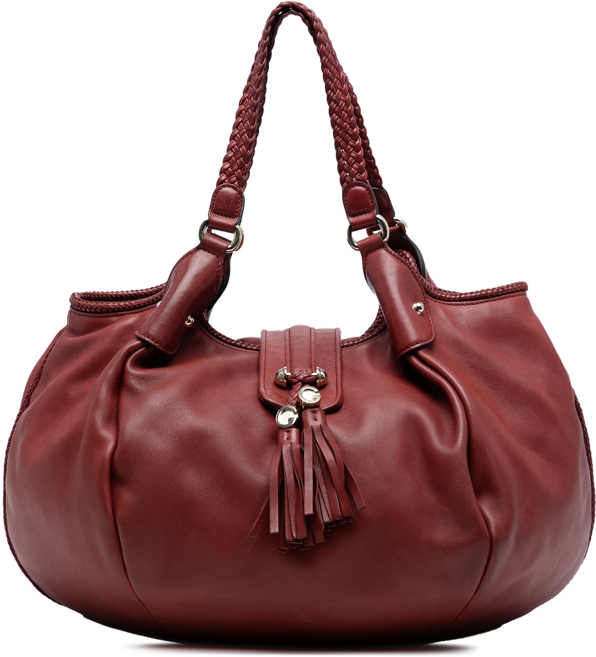Gucci Leather Marrakech Hobo Bag Rood