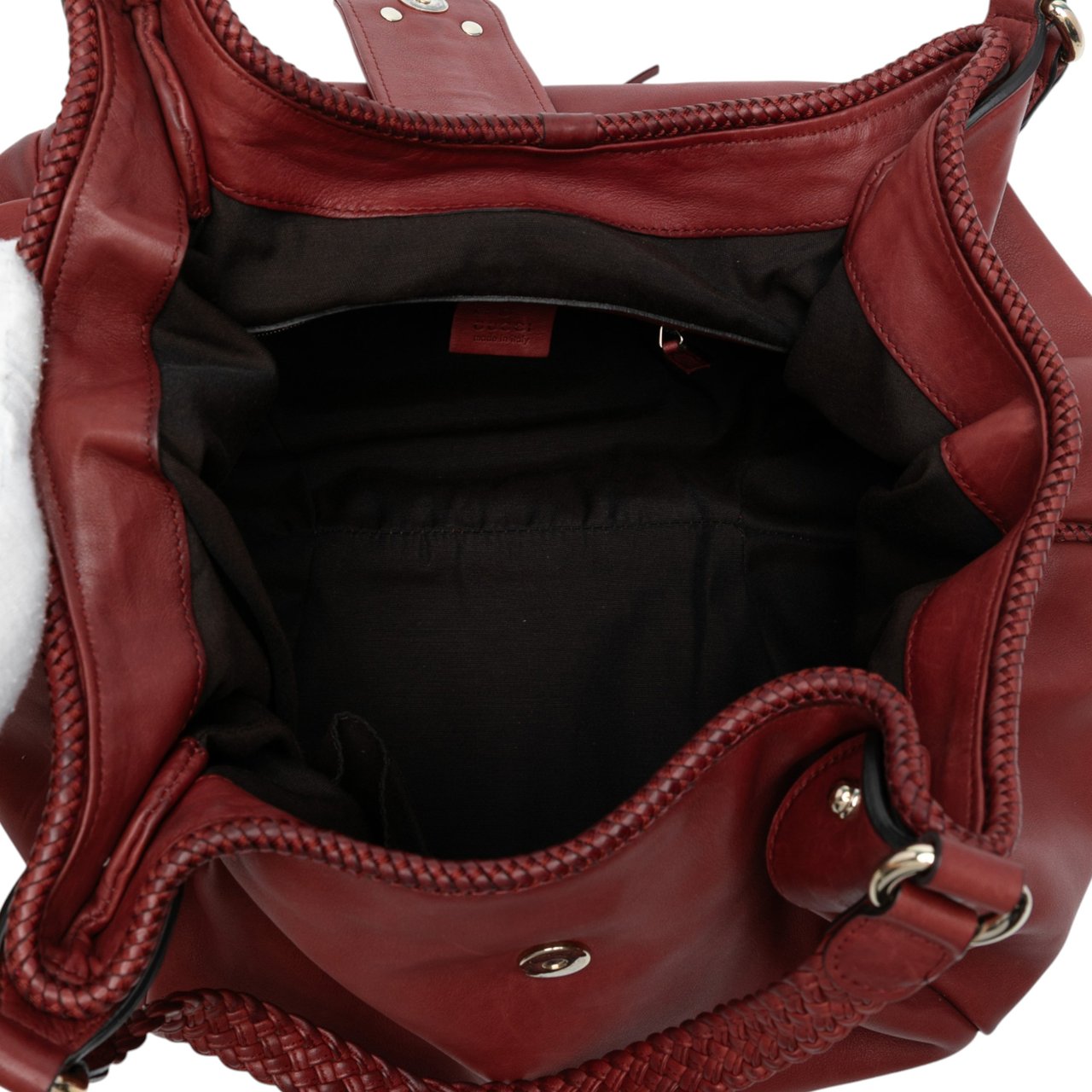 Gucci Leather Marrakech Hobo Bag Rood